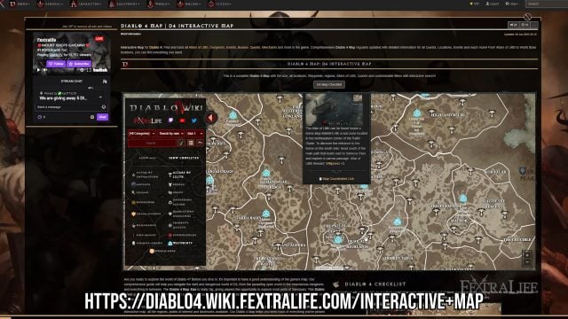 Diablo 4 Interactive Map for Side Quests & Reputation