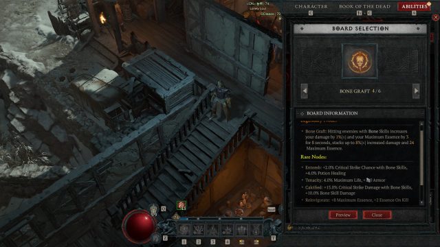Diablo IV Paragon System Guide with the Bone Graft Tree for the Necromancer Class