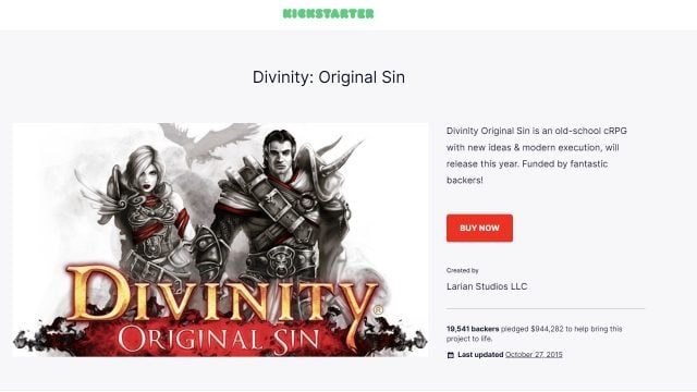 Divinity Original Sin - Kickstarter